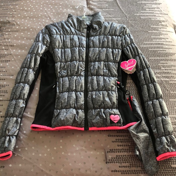 Juicy Couture Sport Packable Puffer Jacket-Grey - Picture 2 of 8